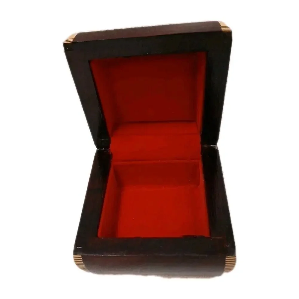 Exotic Egyptian Hand Inlaid Mother Pearl Jewelry Wood Box 3.5' Gift Storage‎ Box